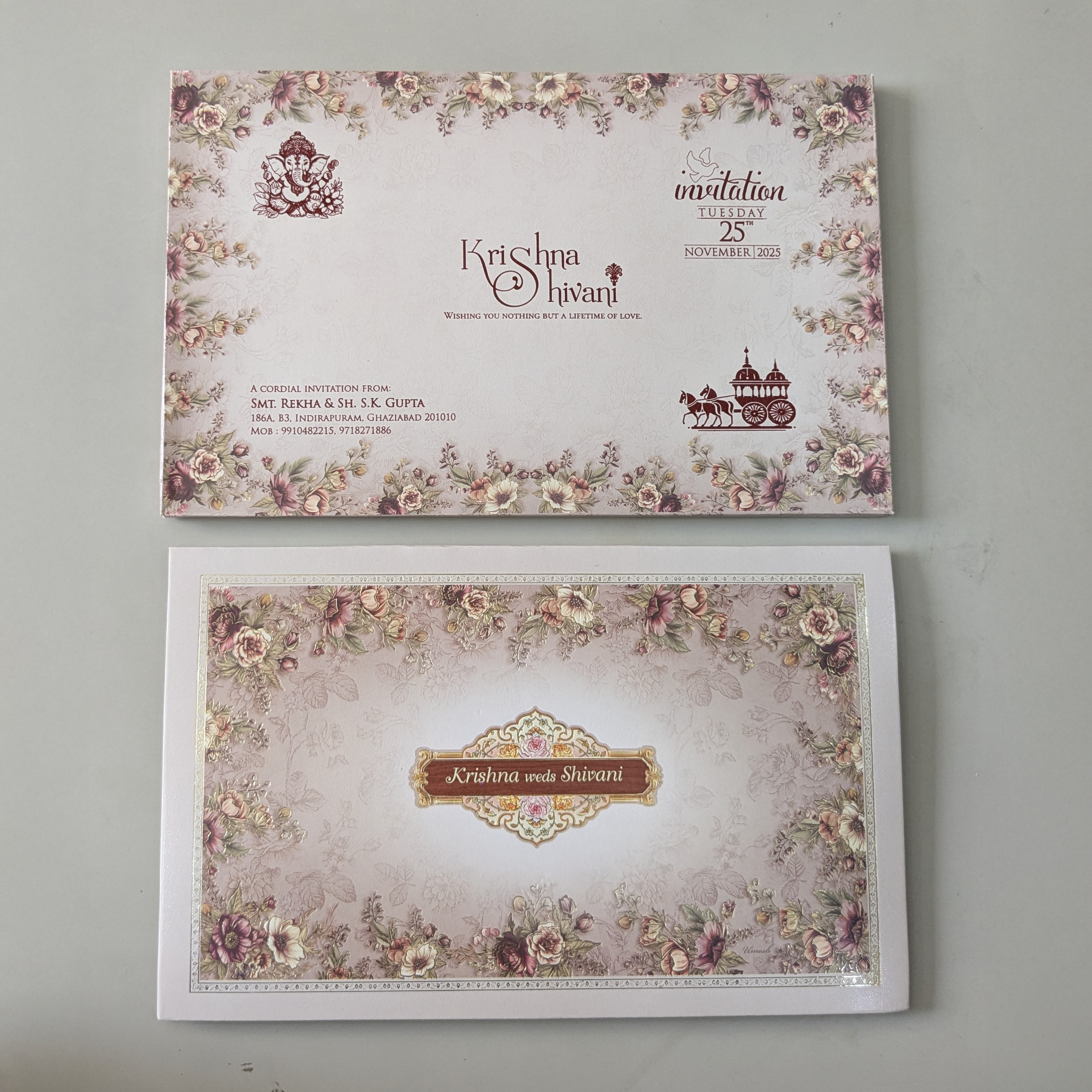 wedding card 3350